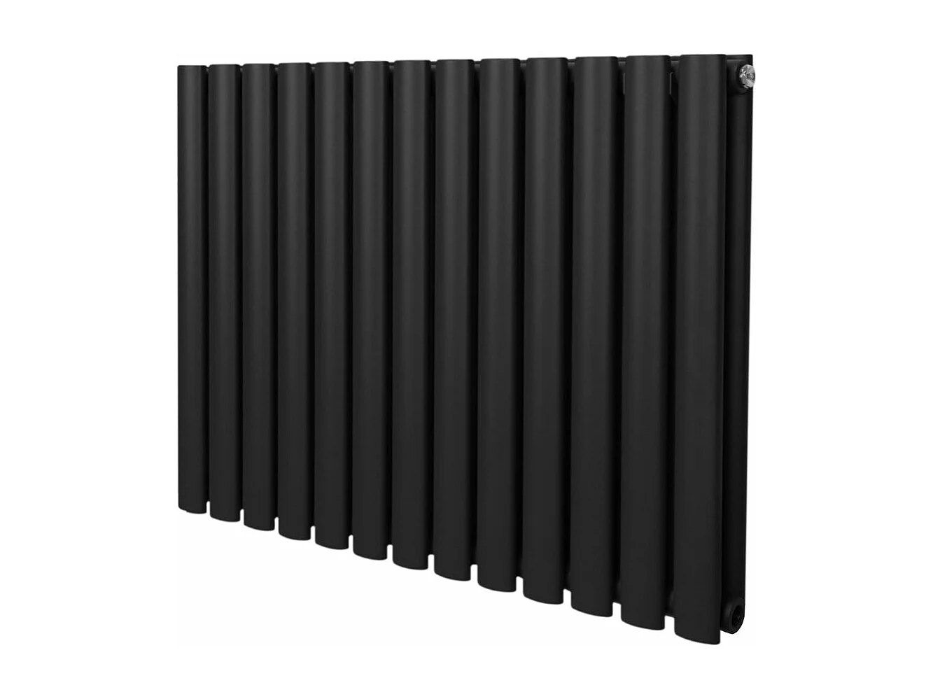 Radiador De Columna Ovalada Horizontal Negro 60cm x 78cm