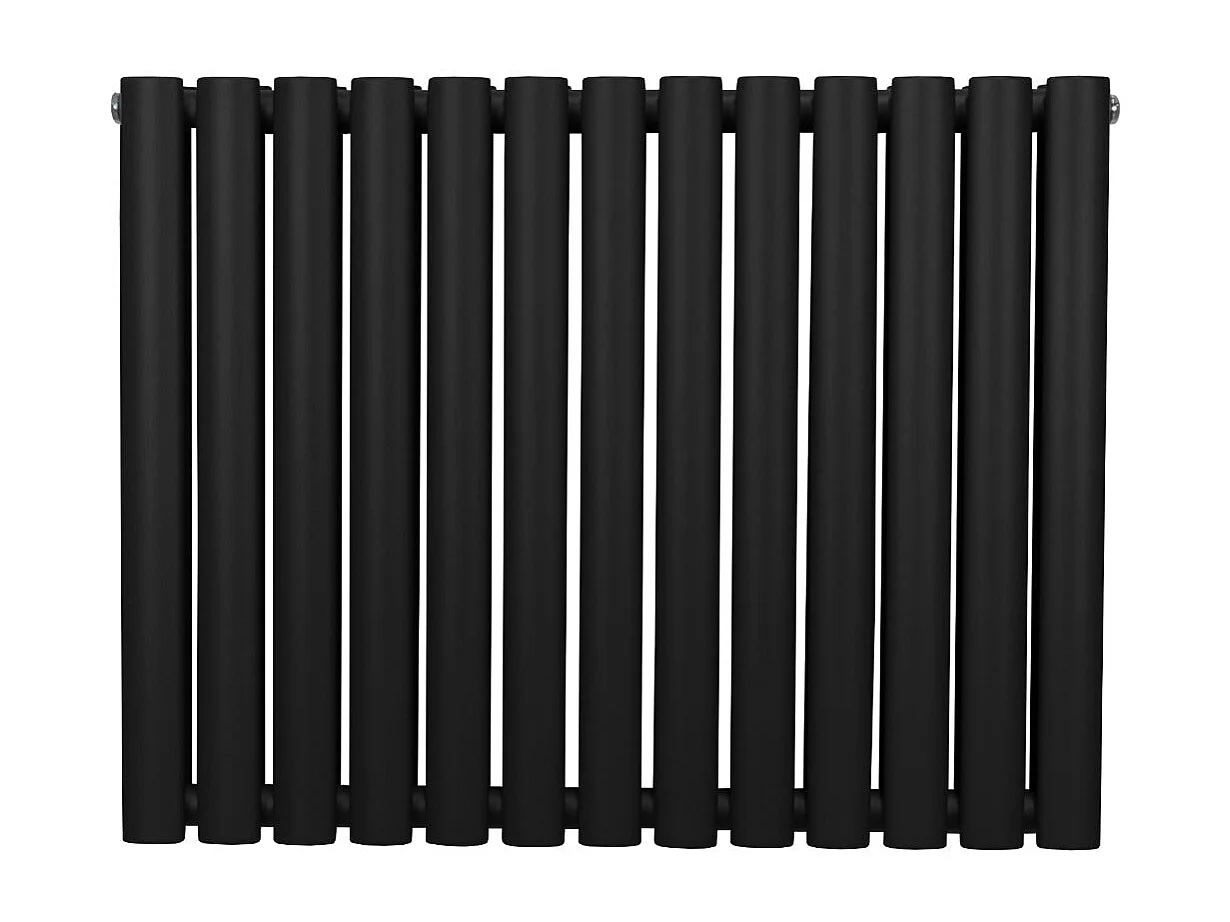Radiador De Columna Ovalada Horizontal Negro 60cm x 78cm