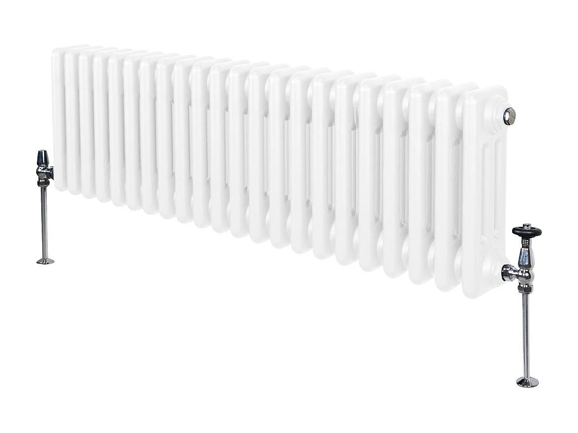 Tradycyjny grzejnik 3-kolumnowy - 300 x 1012 mm - biały