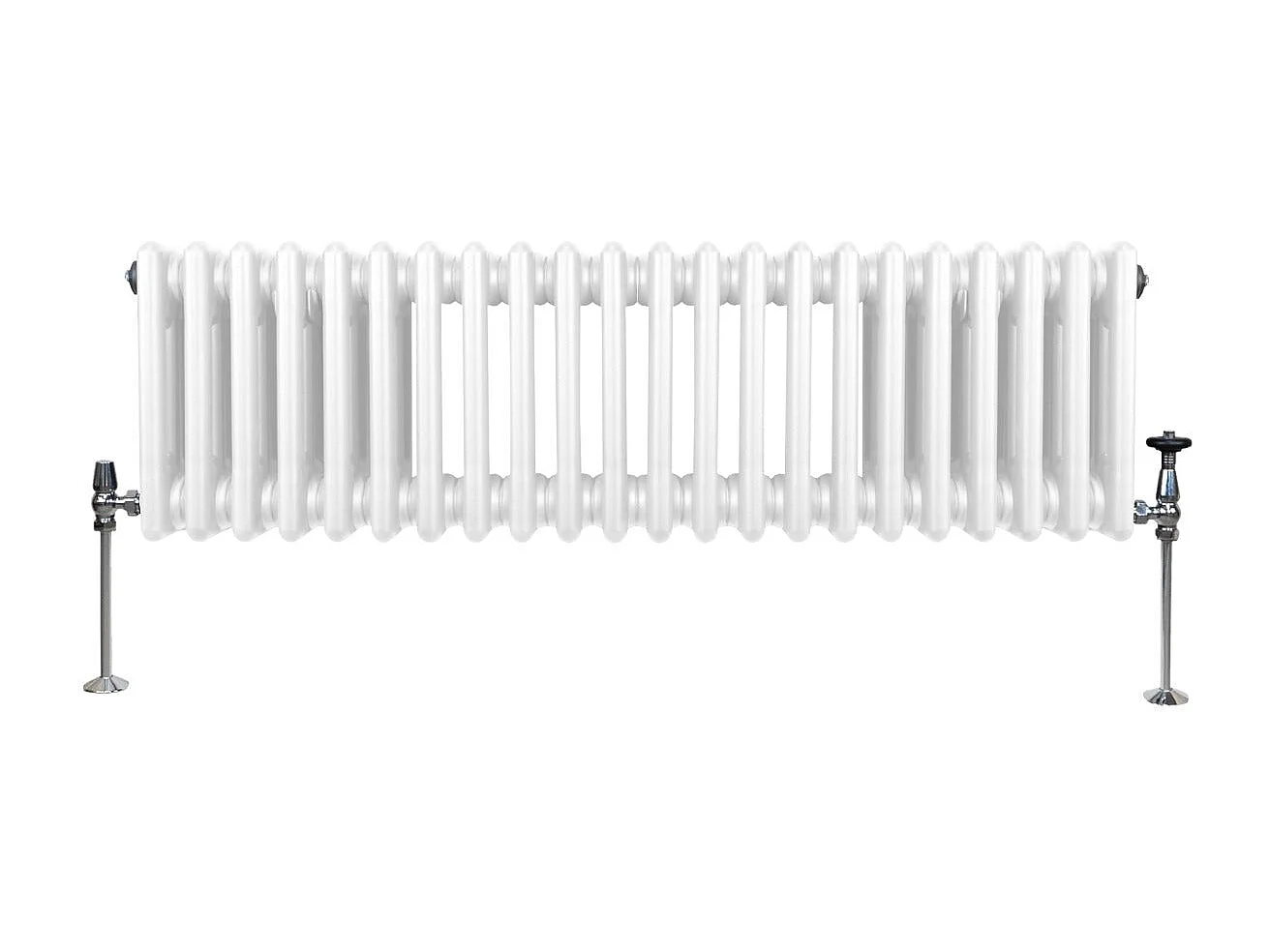 Tradycyjny grzejnik 3-kolumnowy - 300 x 1012 mm - biały