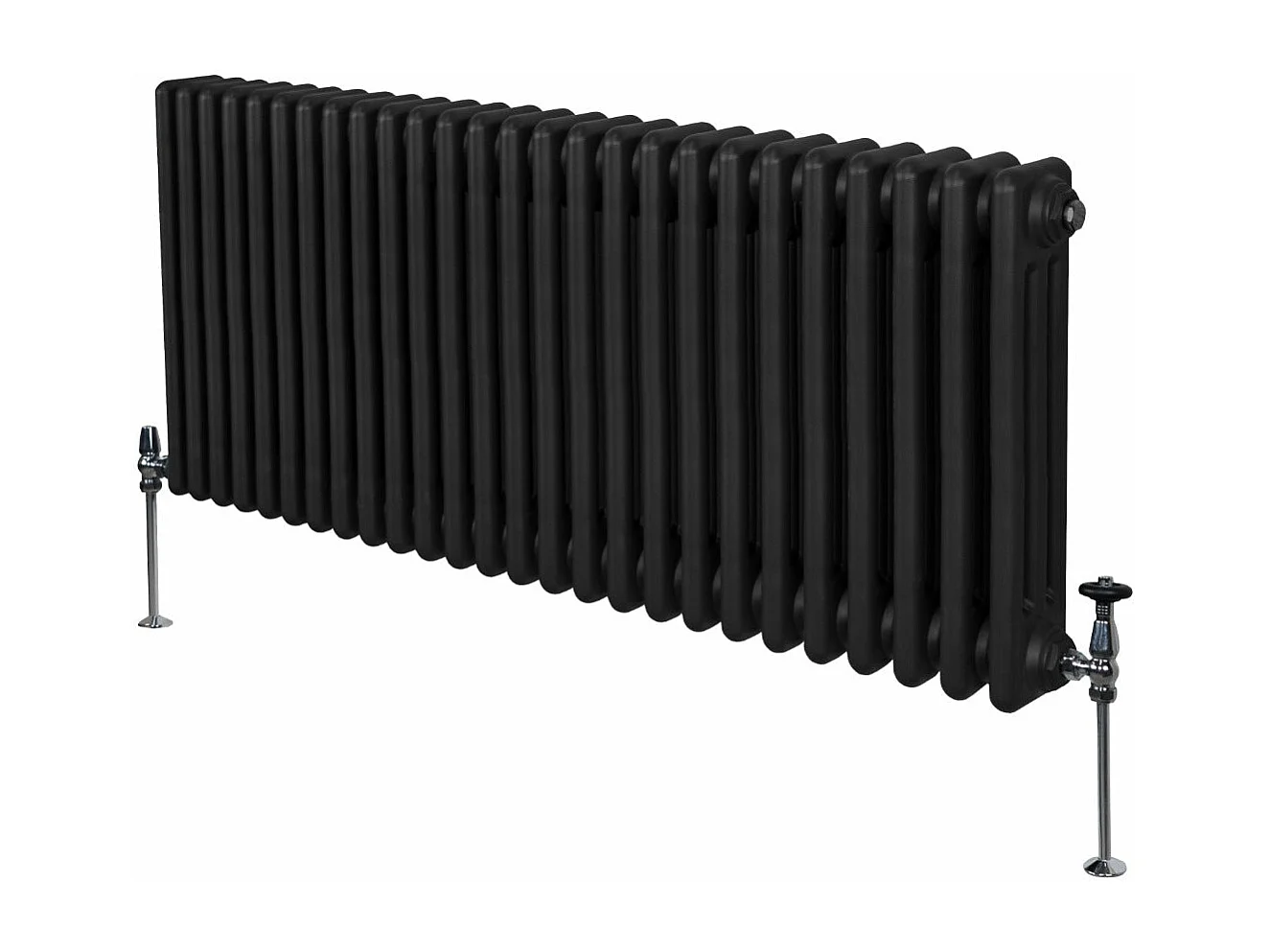 Radiatore Termosifone a 3 colonne - 600 x 1192mm - Nero