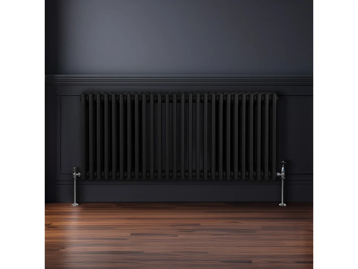 Radiatore Termosifone a 3 colonne - 600 x 1192mm - Nero