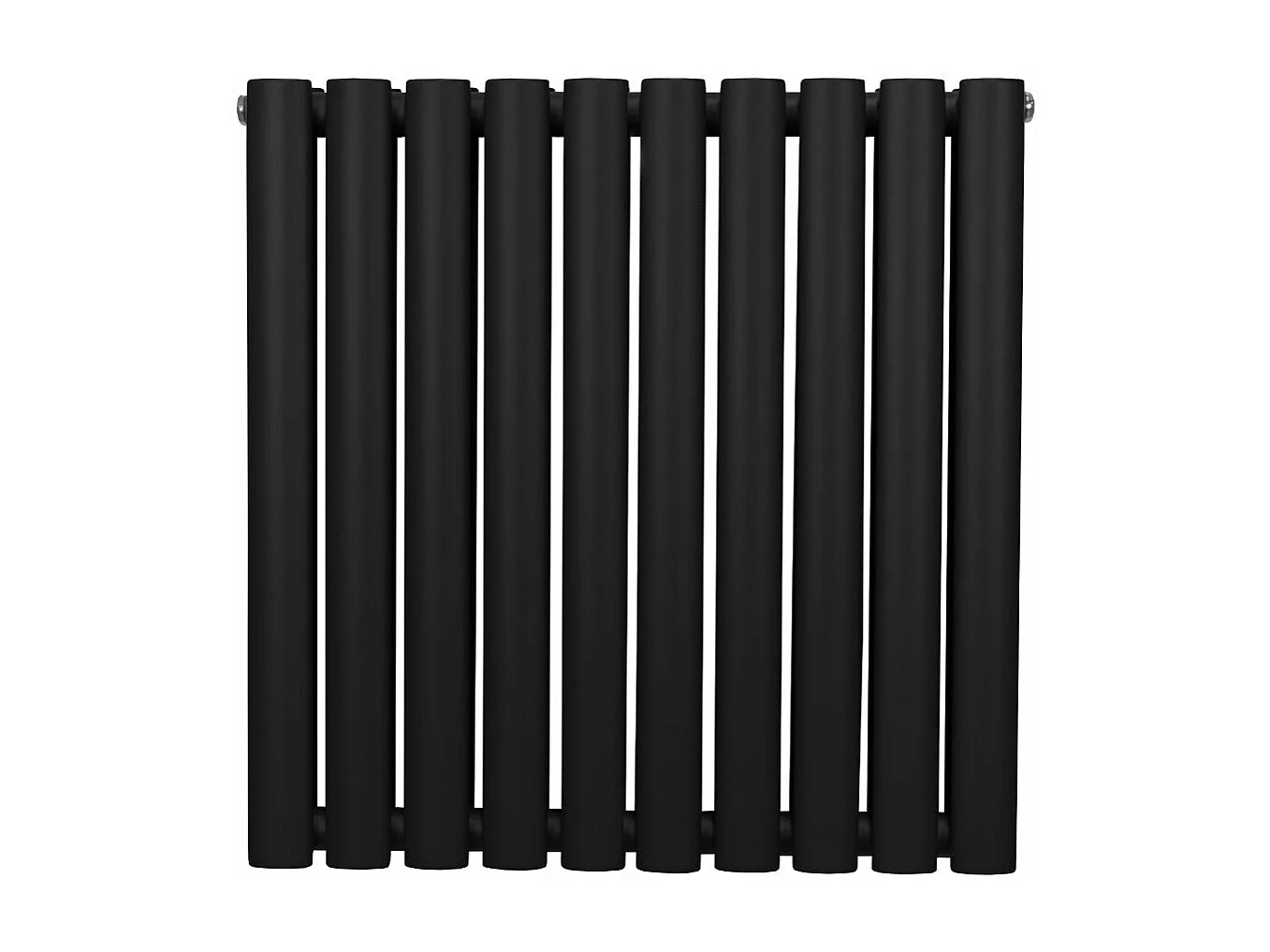 Radiador De Columna Ovalada Horizontal Negro 60cm x 60cm