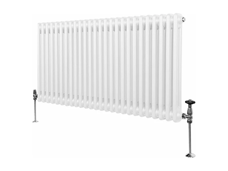 Radiador Tradicional 2 Columnas Calefacción Central Horizontal Blancoo 600x1192mm
