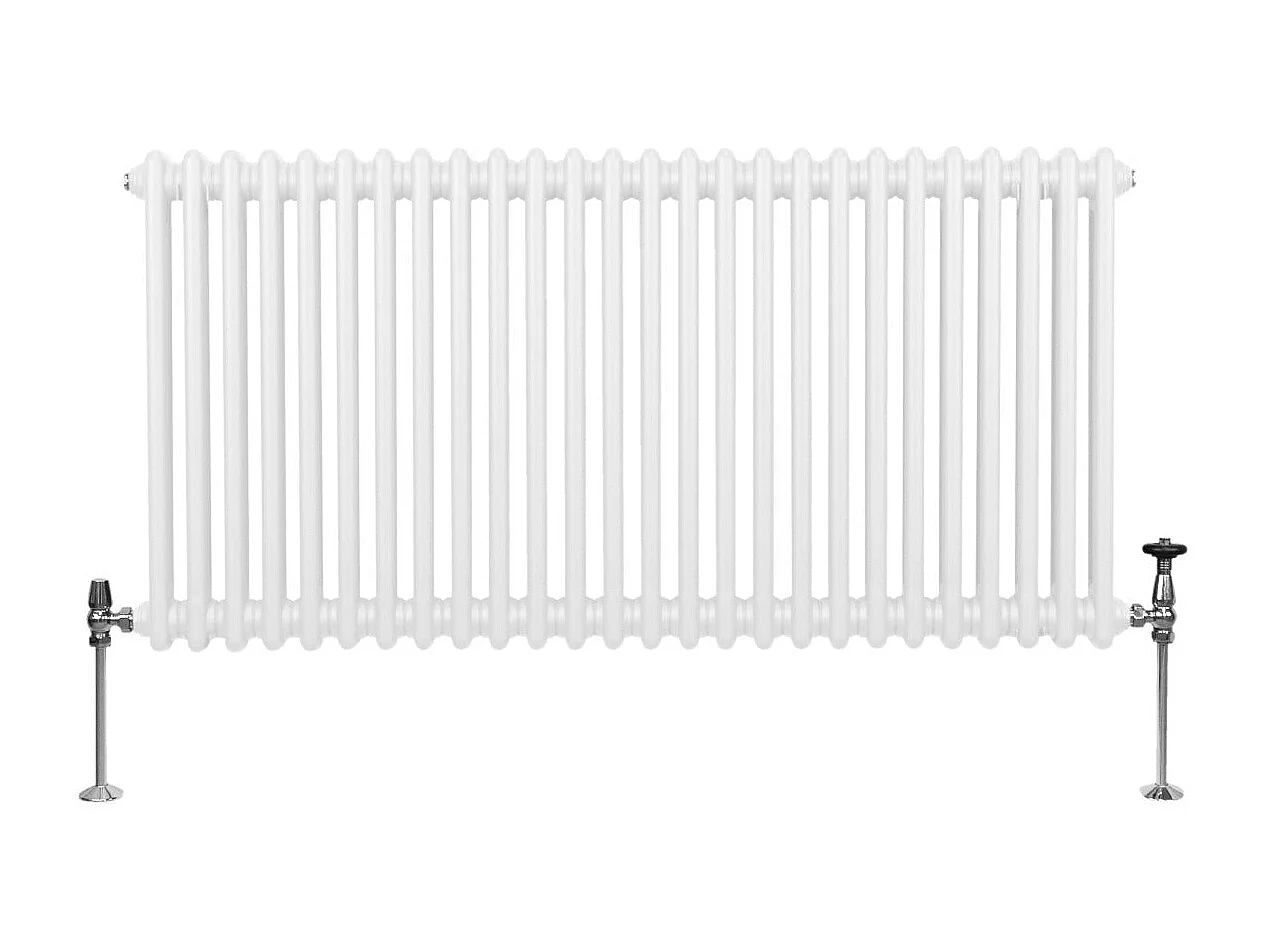 Tradycyjny grzejnik 2-kolumnowy - 600 x 1192 mm - biały
