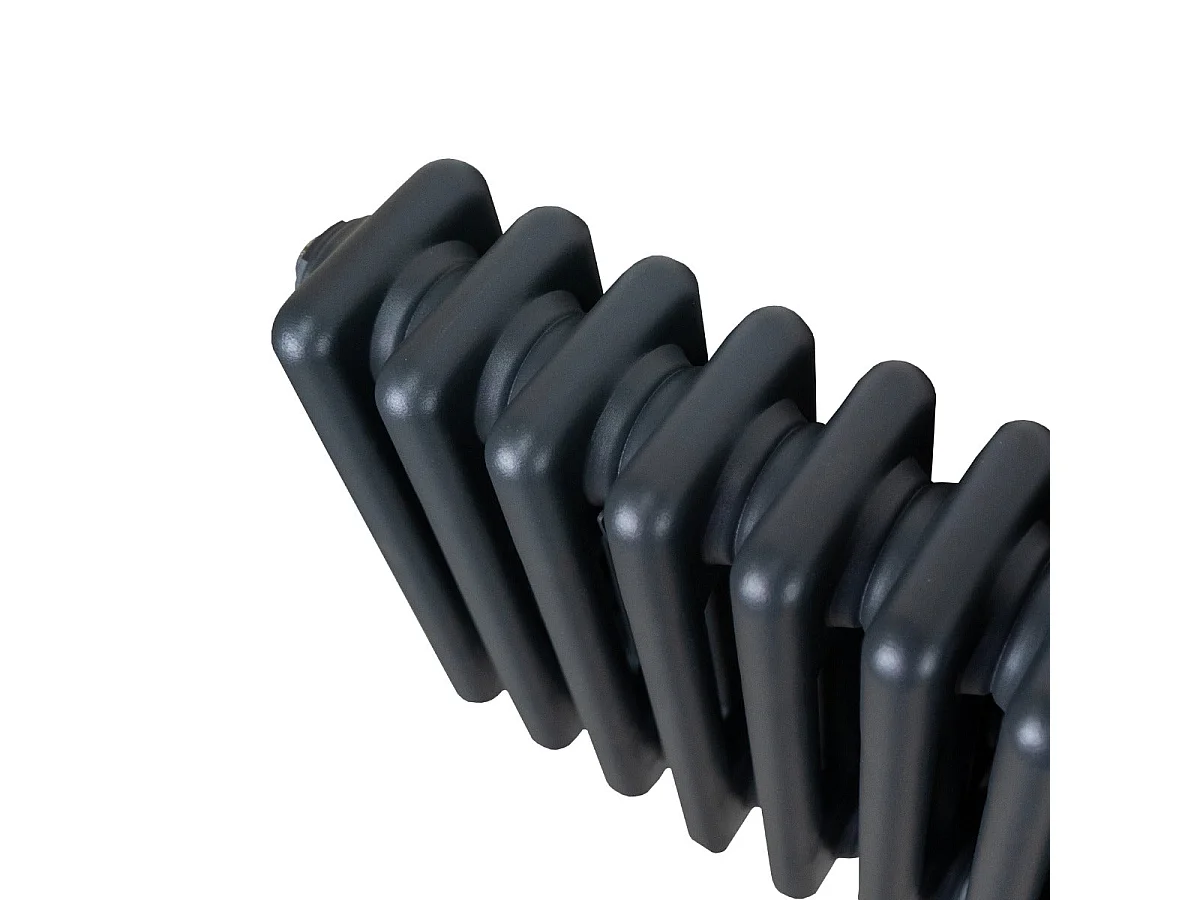 Tradisjonell 3-søyles radiator - 1800 x 562 mm - antrasittgrå