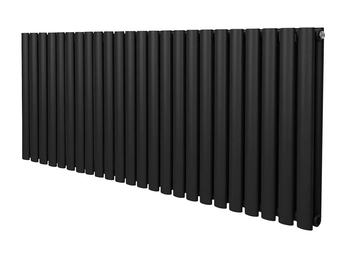 Oval Column Radiator – 600mm x 1440mm – Black