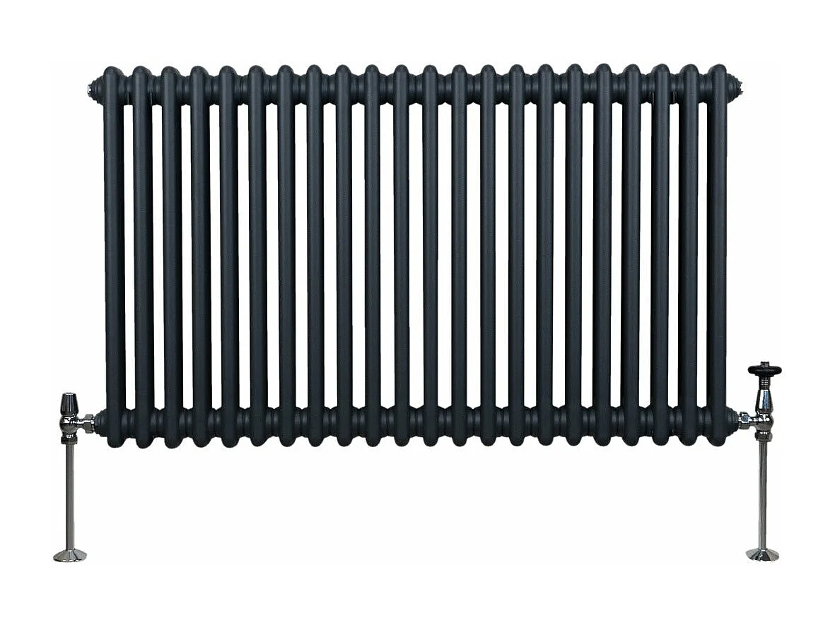 Radiatore Termosifone a 2 colonne - 600 x 1012mm - Grigio Antracite