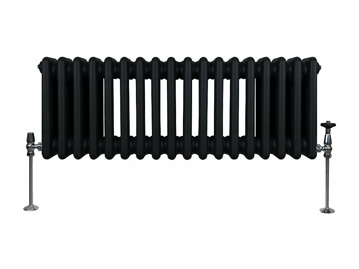 Radiatore Termosifone a 3 colonne - 300 x 832mm - Nero