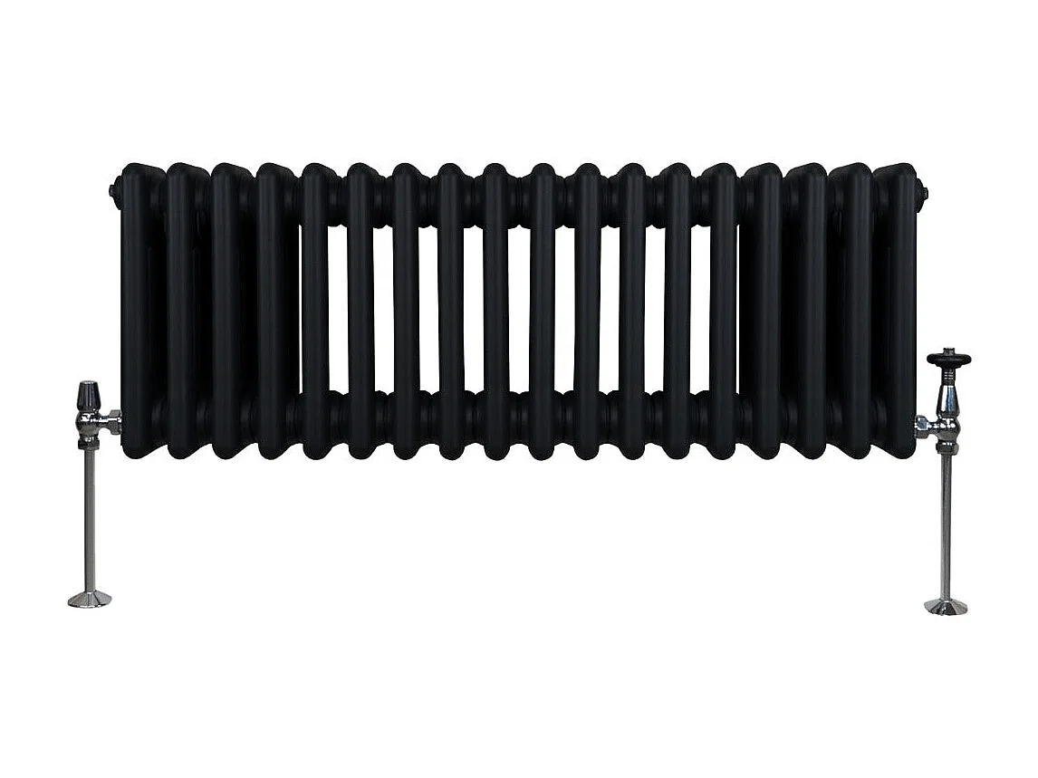 Tradycyjny grzejnik 3-kolumnowy - 300 x 832 mm - czarny