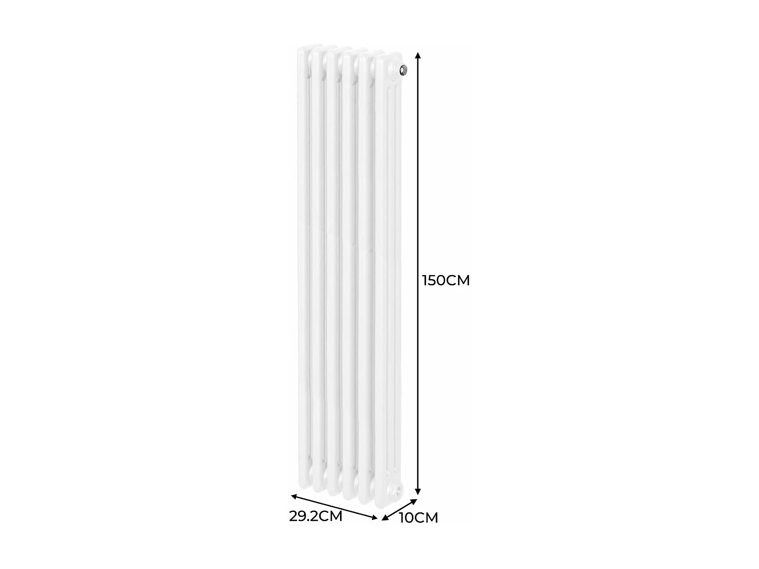 Radiador Tradicional 3 columnas Vertical Blancoo 150 x 29.2cm