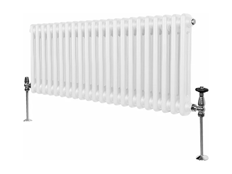 Radiateur Traditionnel à Double Colonne – 300 x 1012 mm – Blanc