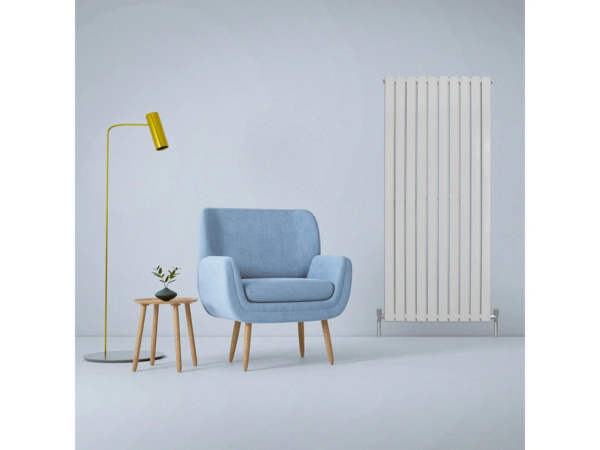 Radiadores de tela plana de design 1600x700mm Branco brilhante