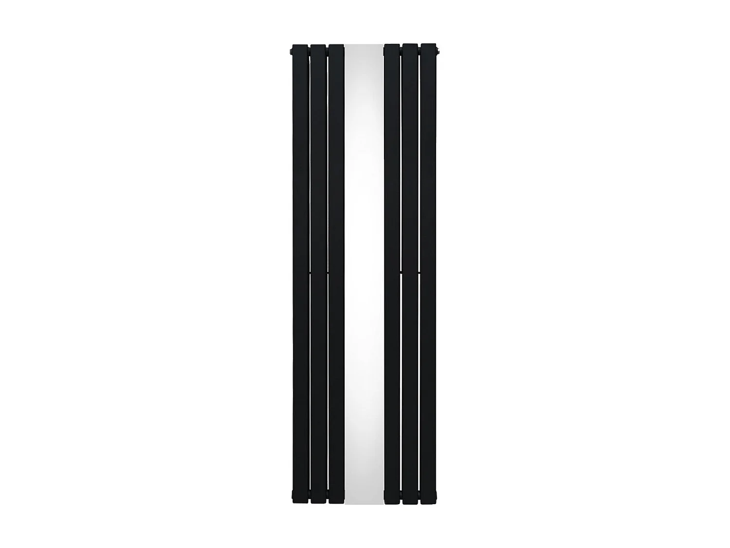 Grzejnik z płaskim lustrem - 1800 mm x 565 mm - czarny