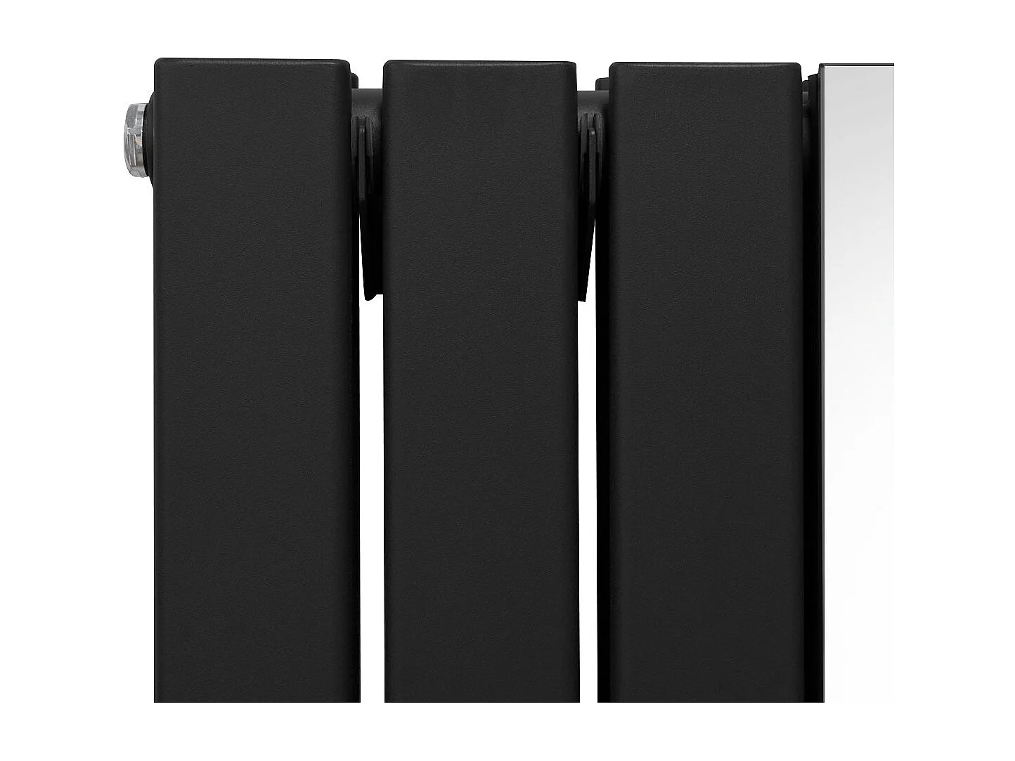Grzejnik z płaskim lustrem - 1800 mm x 565 mm - czarny