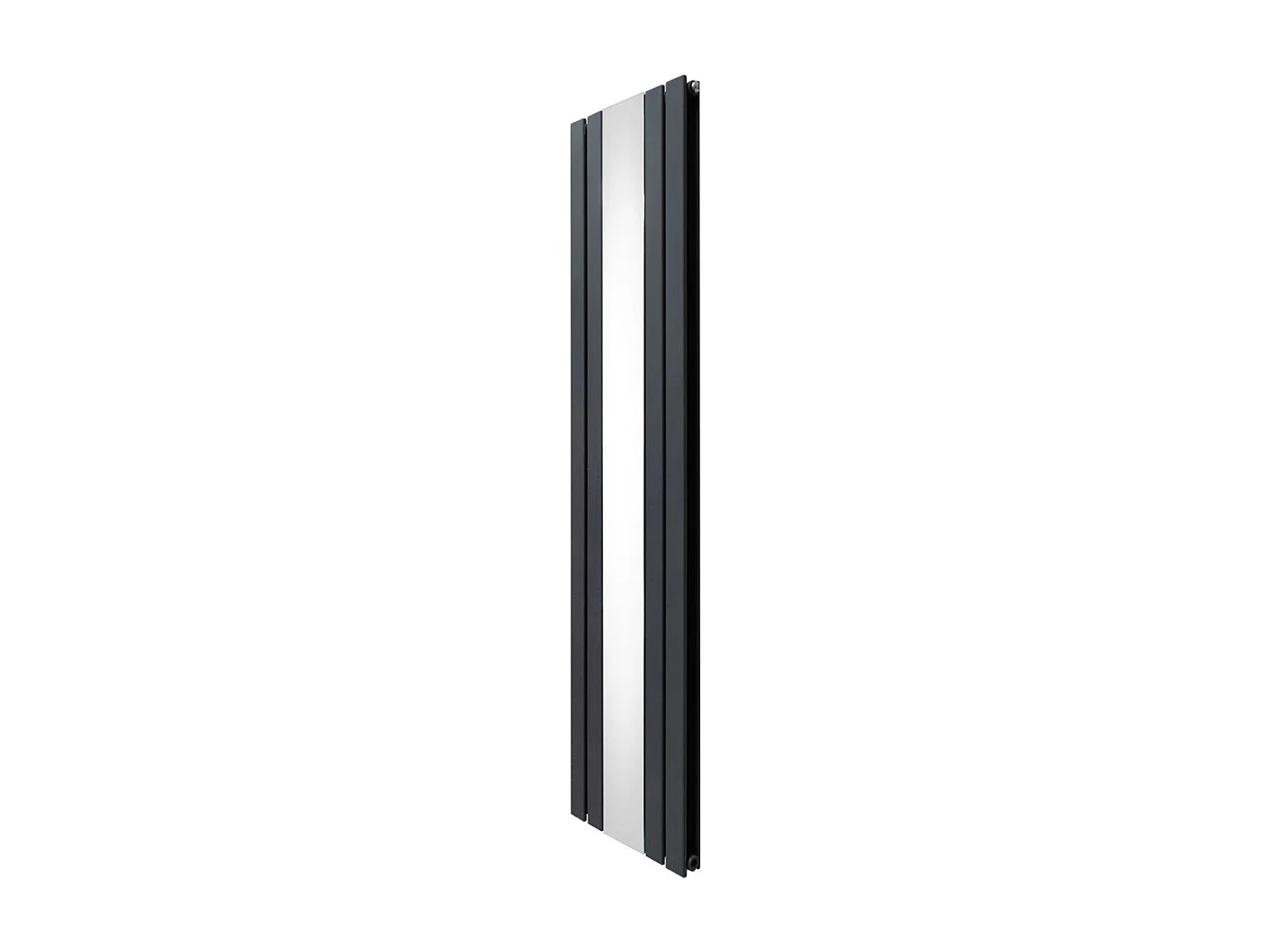 Grzejnik z płaskim lustrem - 1800 mm x 425 mm - antracytowy szary