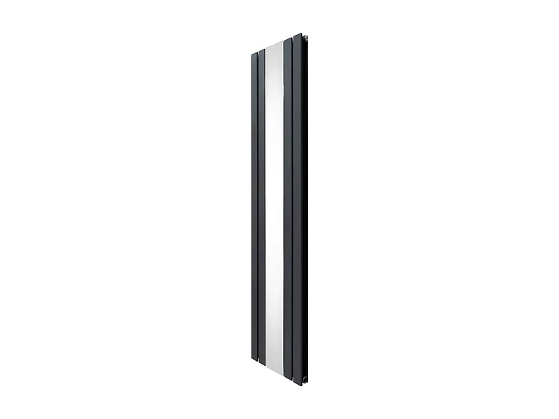 Radiateur Plat avec Miroir - 1800mm x 425mm – Gris Anthracite