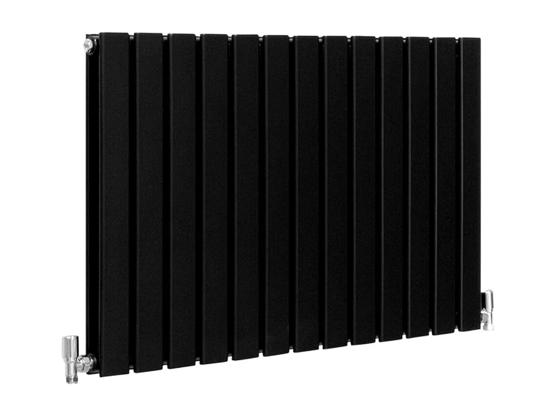 Grzejniki panelowe designerskie, matowo czarne, 600 mm x 910 mm