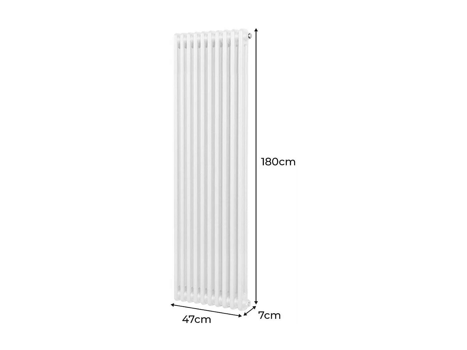 Radiatore Termosifone a 2 colonne - 1800 x 472mm - Bianco