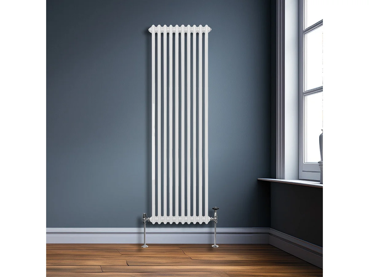 Traditioneller 2-Spalten-Heizkörper - 1800 x 472 mm - Weiß