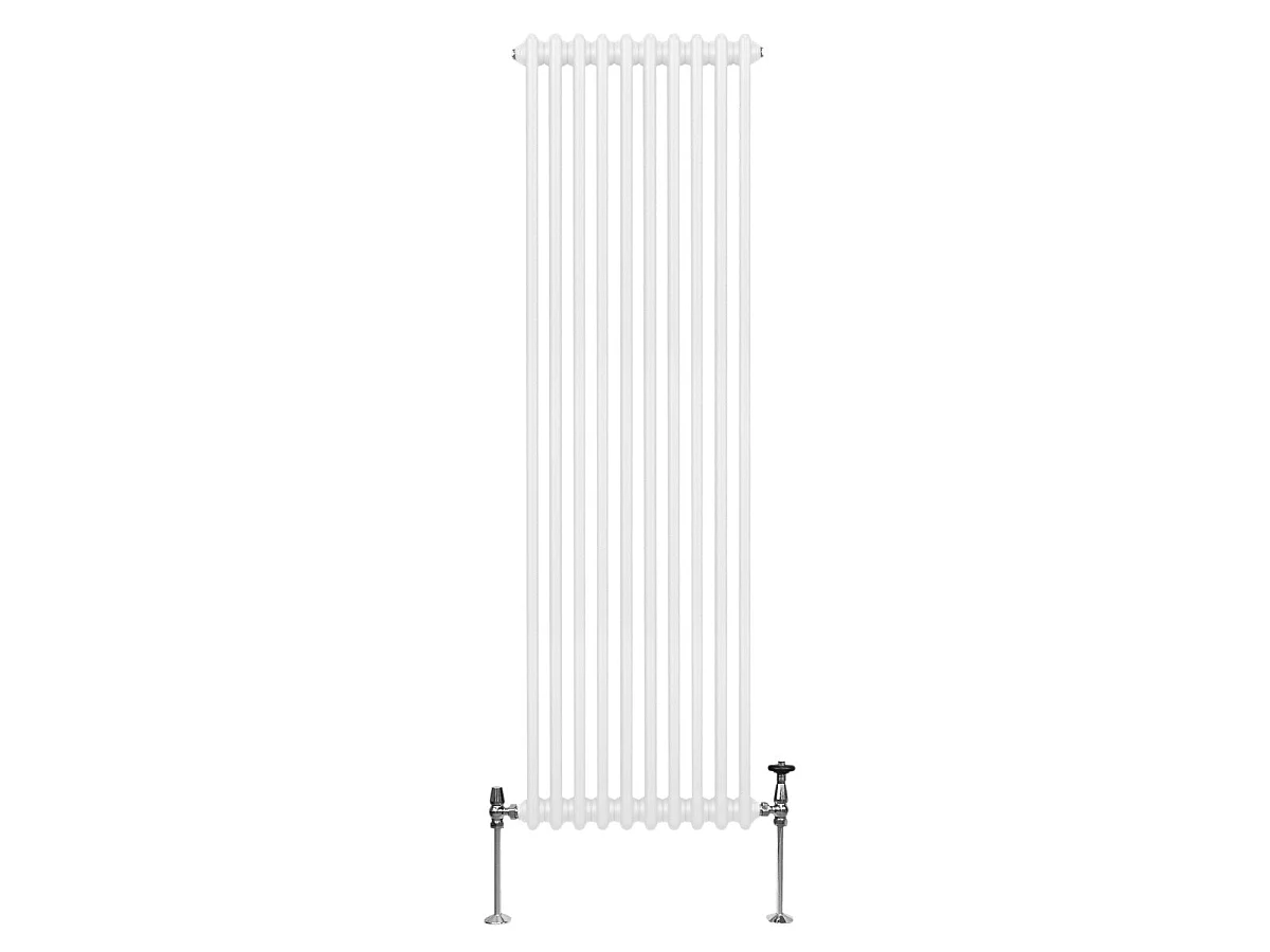 Tradiční 2sloupový radiátor - 1800 x 472 mm - bílý