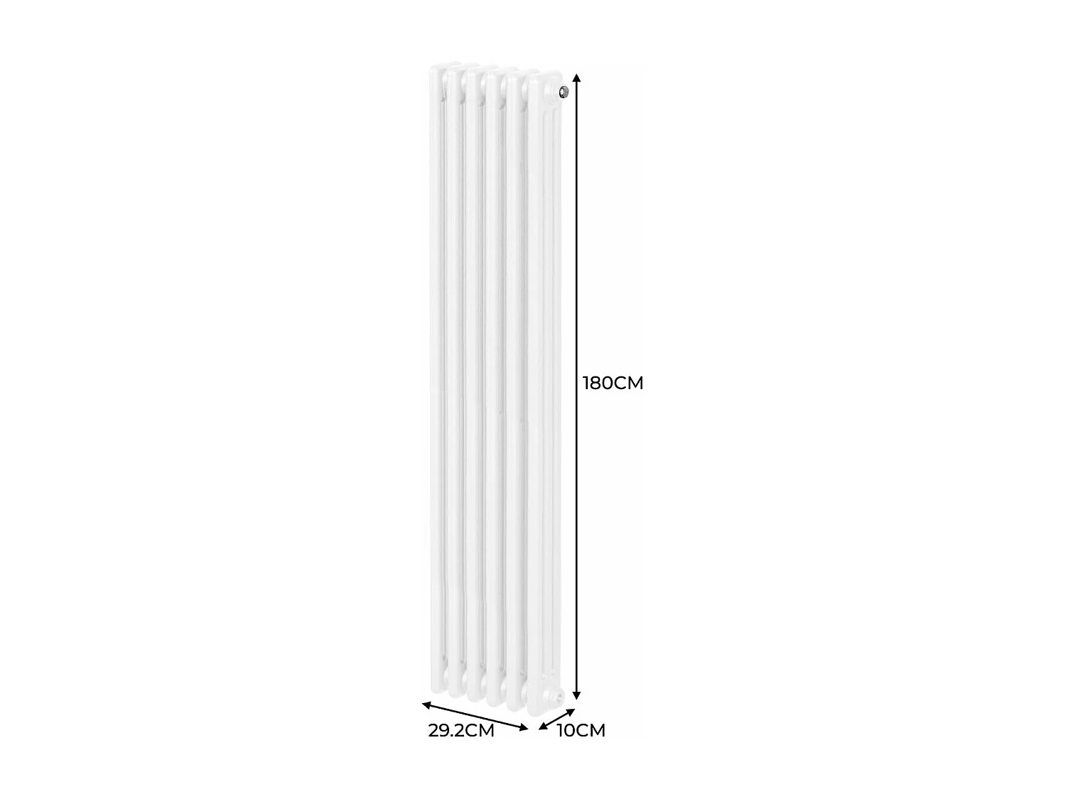Radiador Tradicional 3 columnas Vertical Blancoo 180 x 29.2cm
