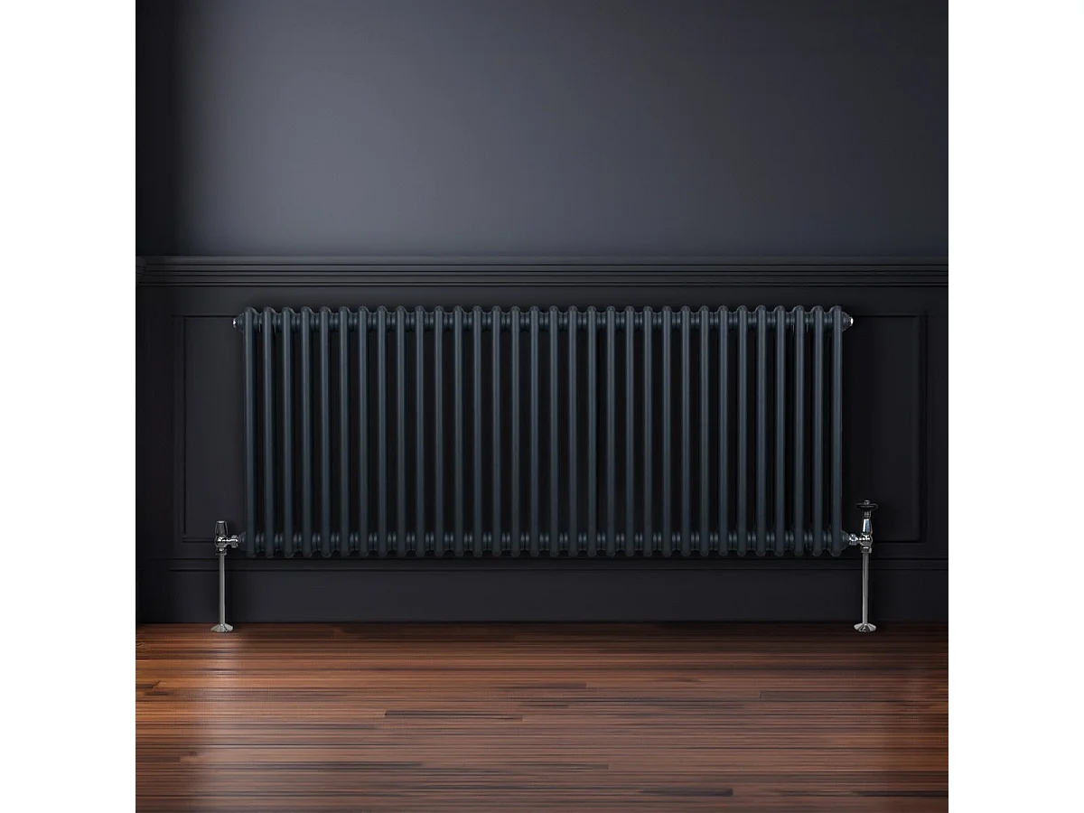 Radiador Tradicional 2 Columnas  Horizontal Gris Antracita 600x1462mm