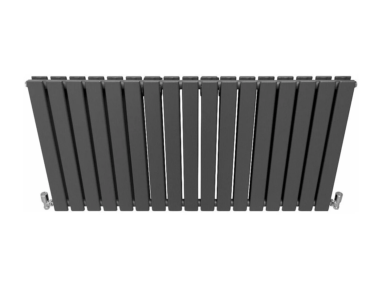 Radiadores Panel Plano Diseñador 600x1190mm Calefacción Central- Gris Antracita