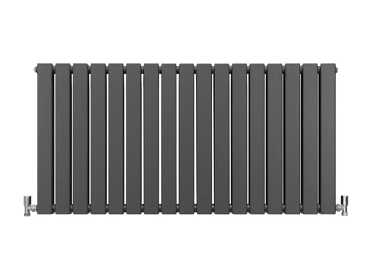 Designer Flat Panel Radiators Anthracite Grey 600mm x 1190mm