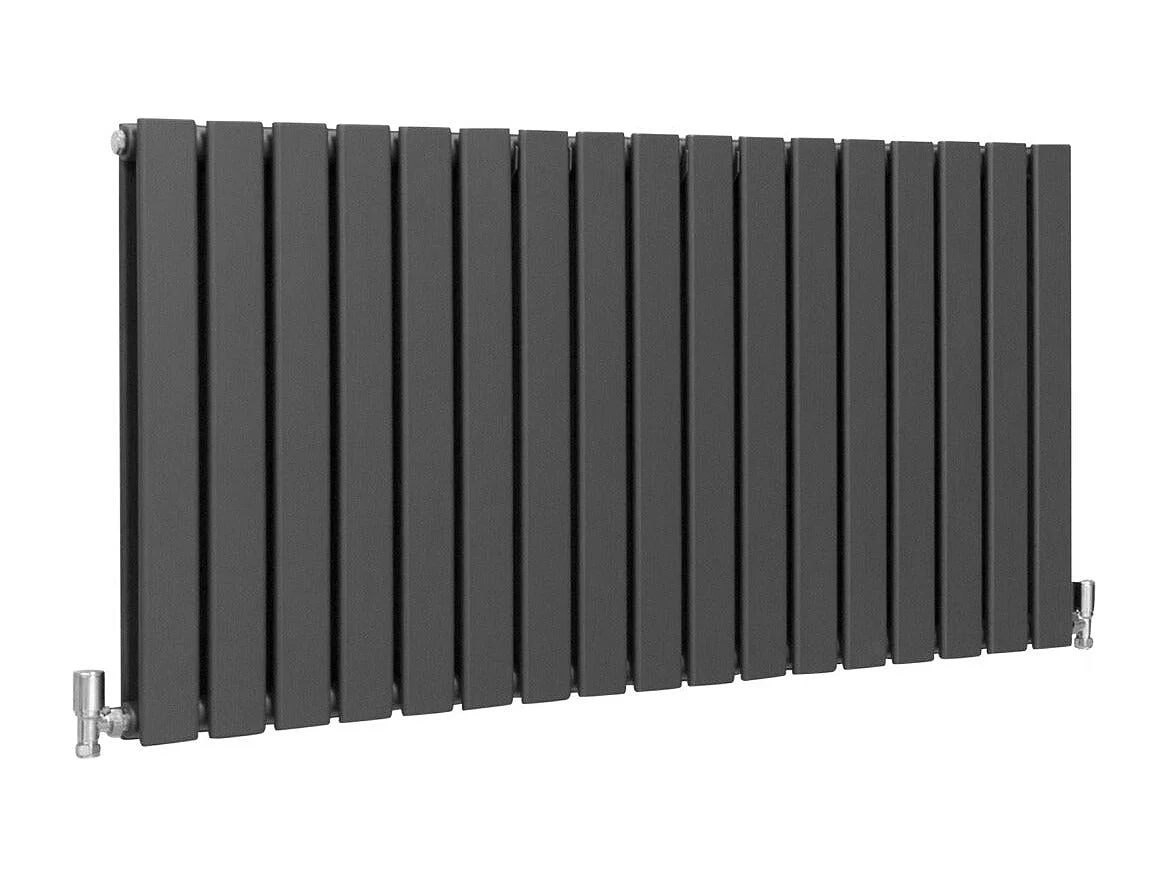 Designer Flat Panel Radiators Anthracite Grey 600mm x 1190mm