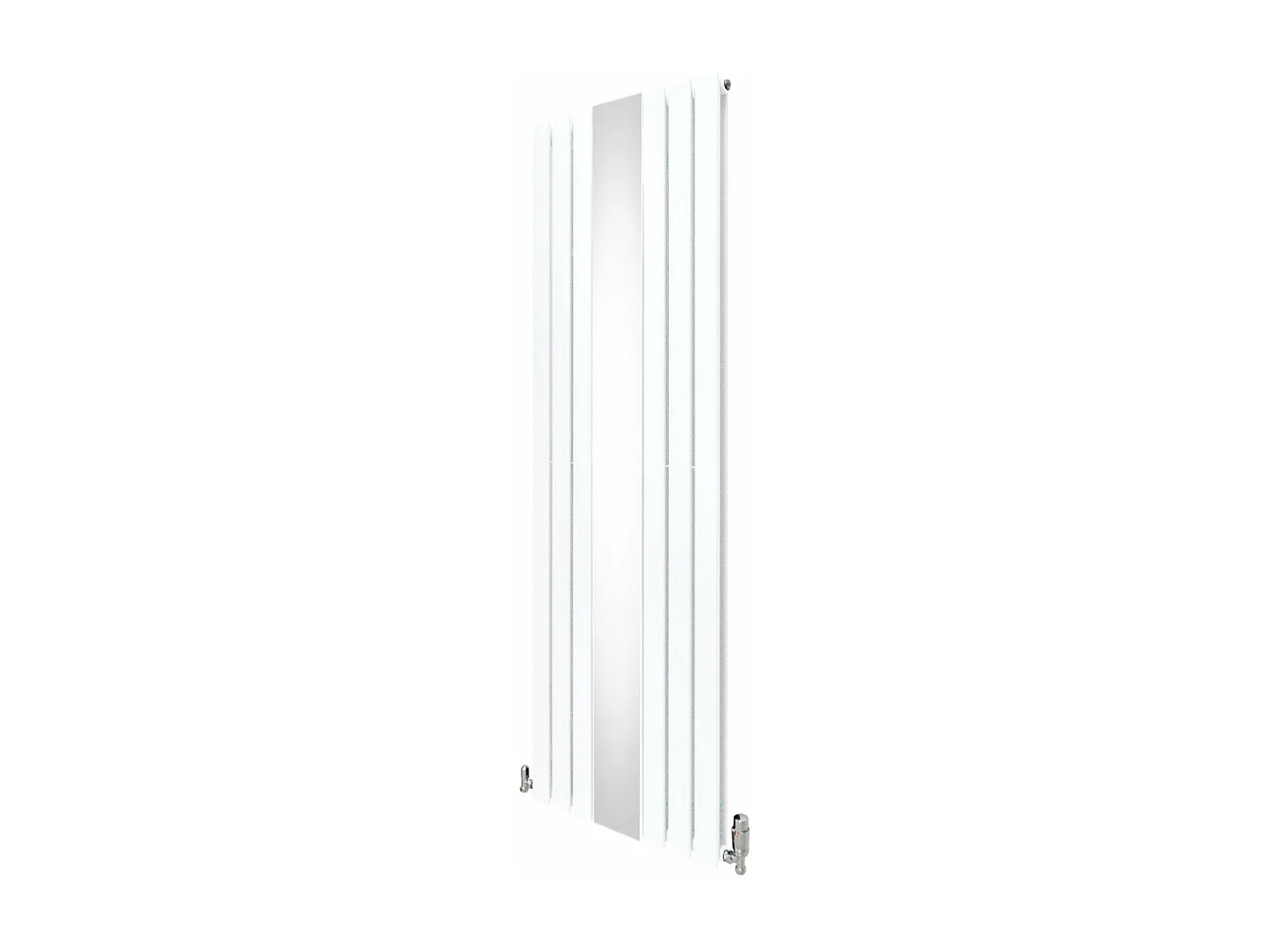 Radiatore a Specchio e Valvole Cromate - 1800mm x 565mm – Bianco