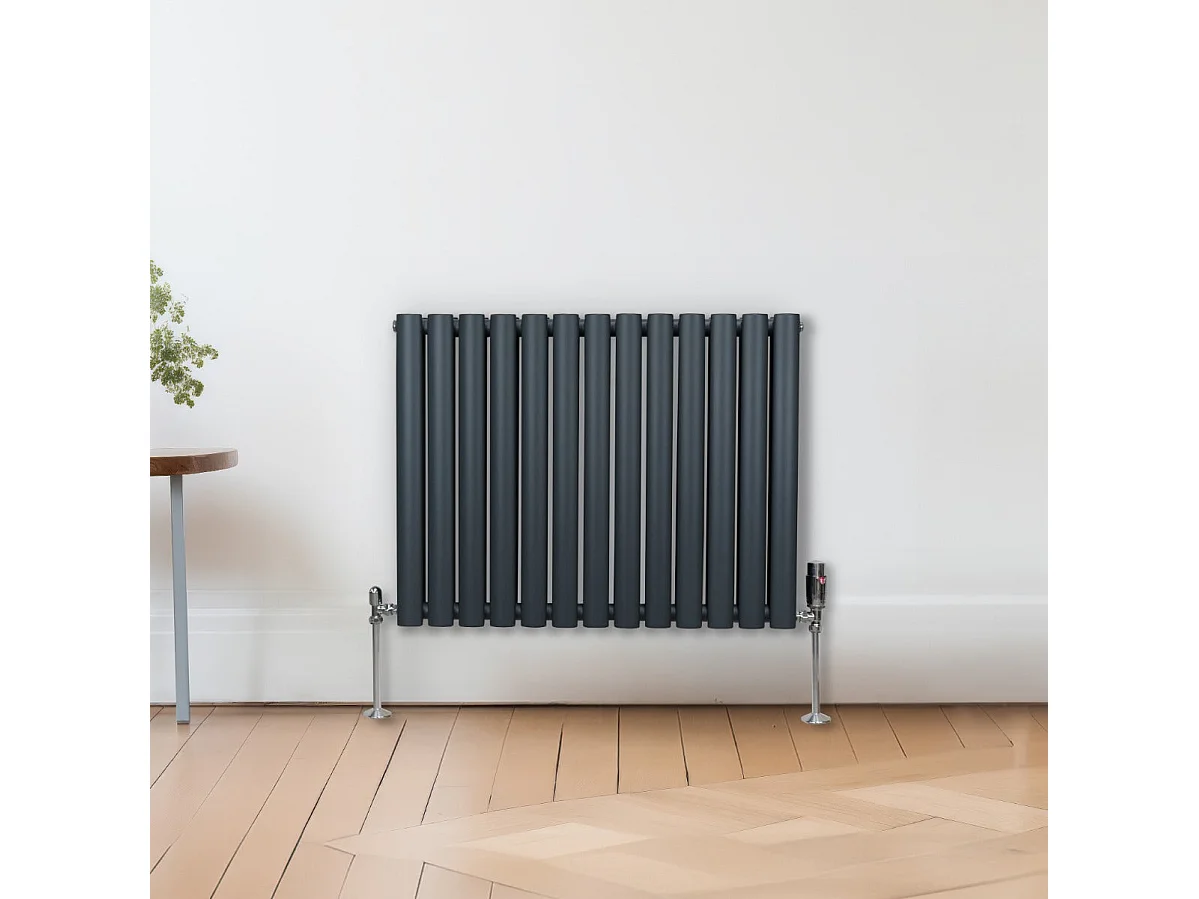 Radiatore a colonna ovale - 600 mm x 780mm - Grigio Antracite