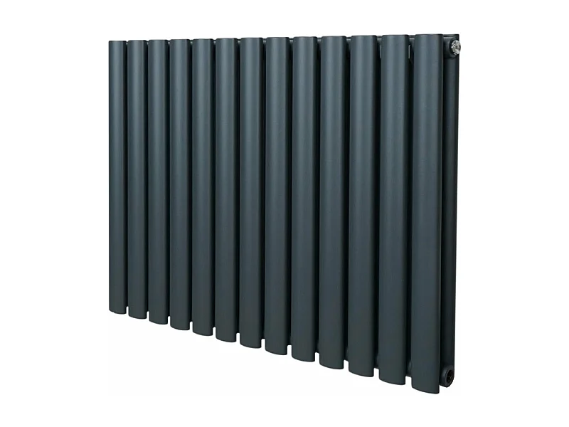 Radiateur à Colonne Ovale - 600mm x 780mm – Gris Anthracite