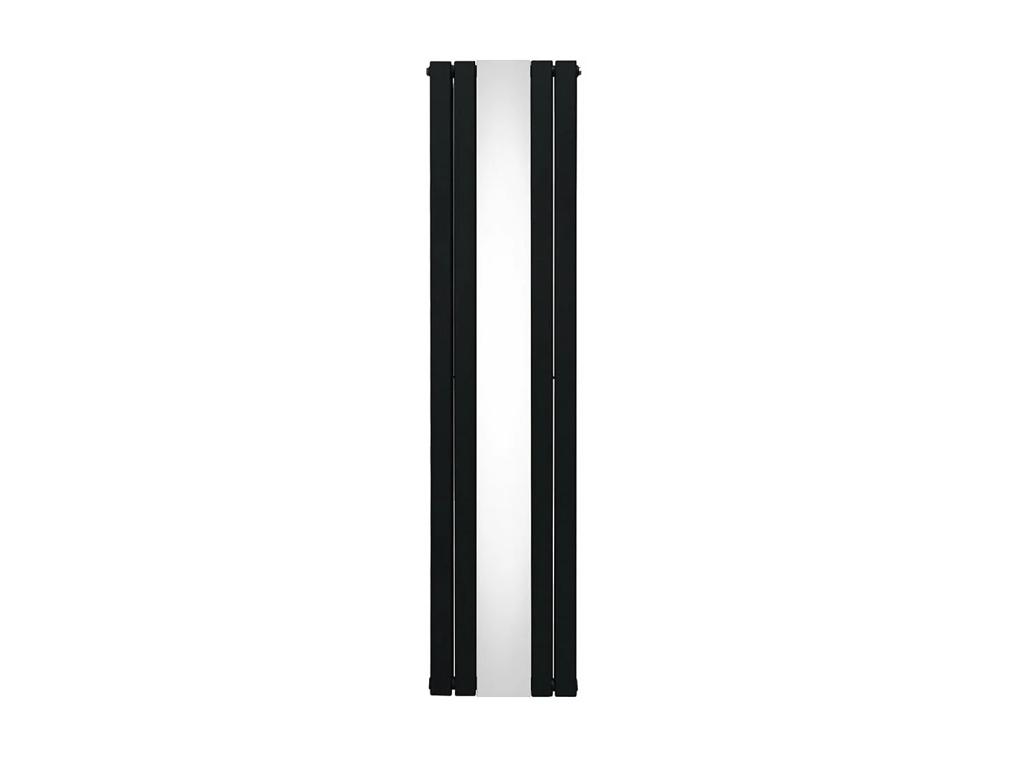 Radiador Plano con Espejo - 1800 mm x 425 mm - Negro