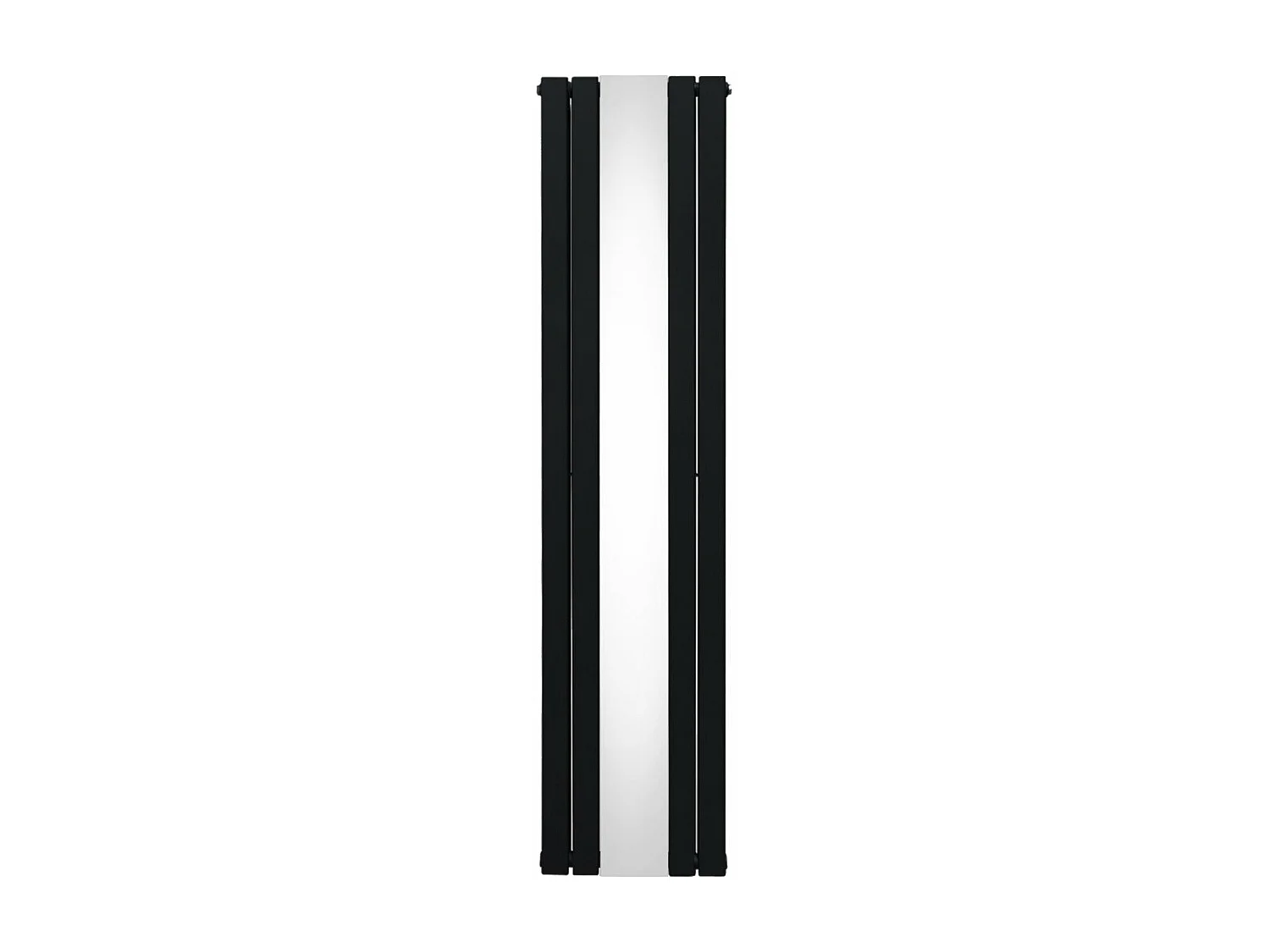 Radiador Plano con Espejo - 1800 mm x 425 mm - Negro