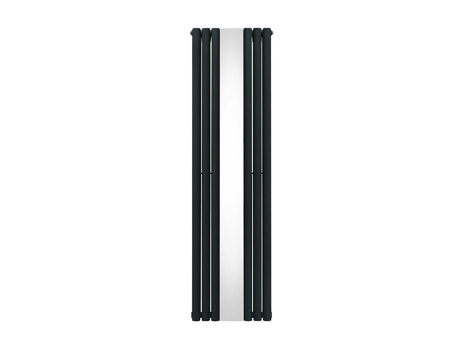 Radiateur à Colonne Ovale avec Miroir - 1800mm x 500mm – Gris Anthracite