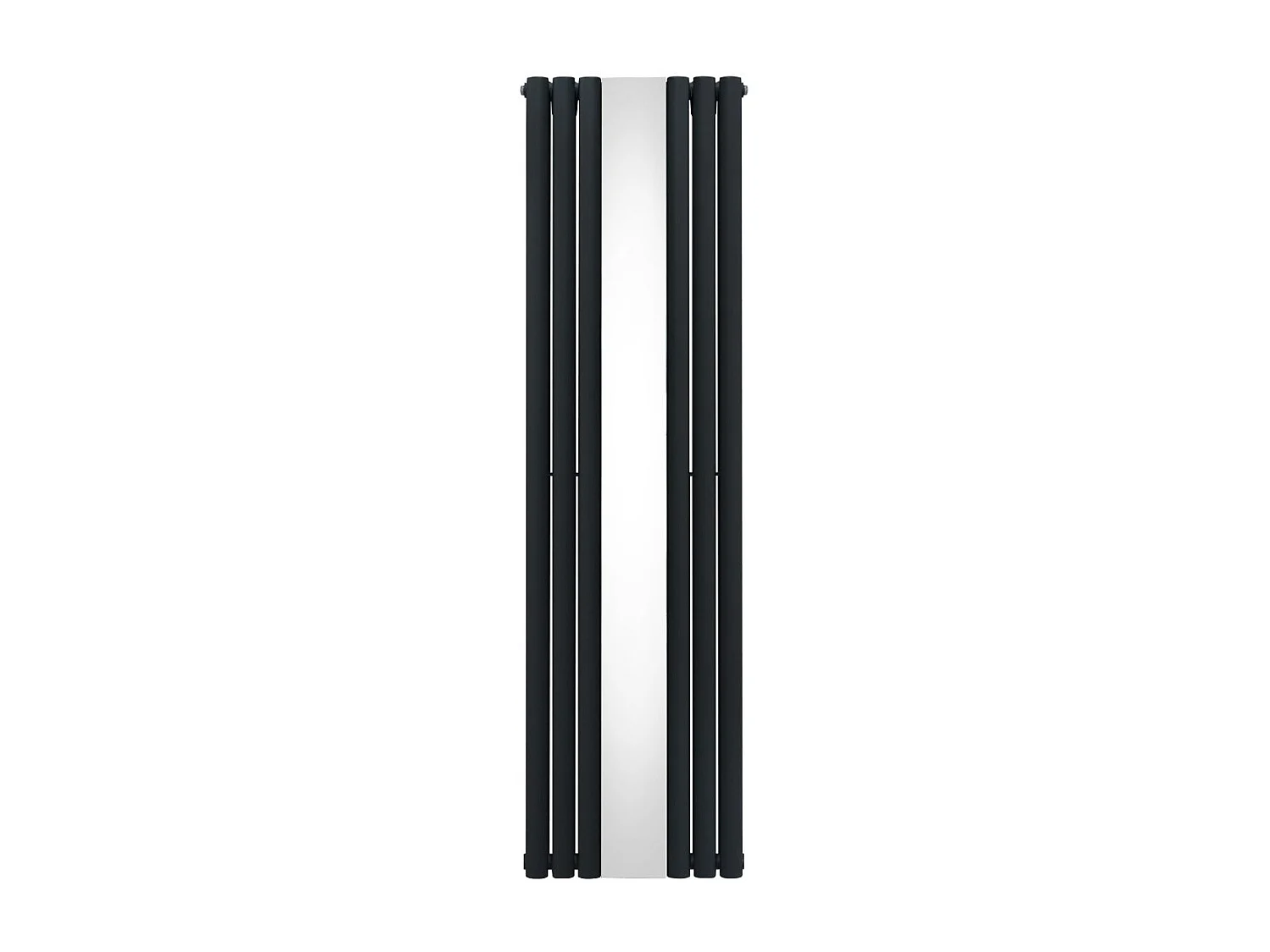 Oval Mirror Radiator - 1800mm x 500mm - Anthracite Grey