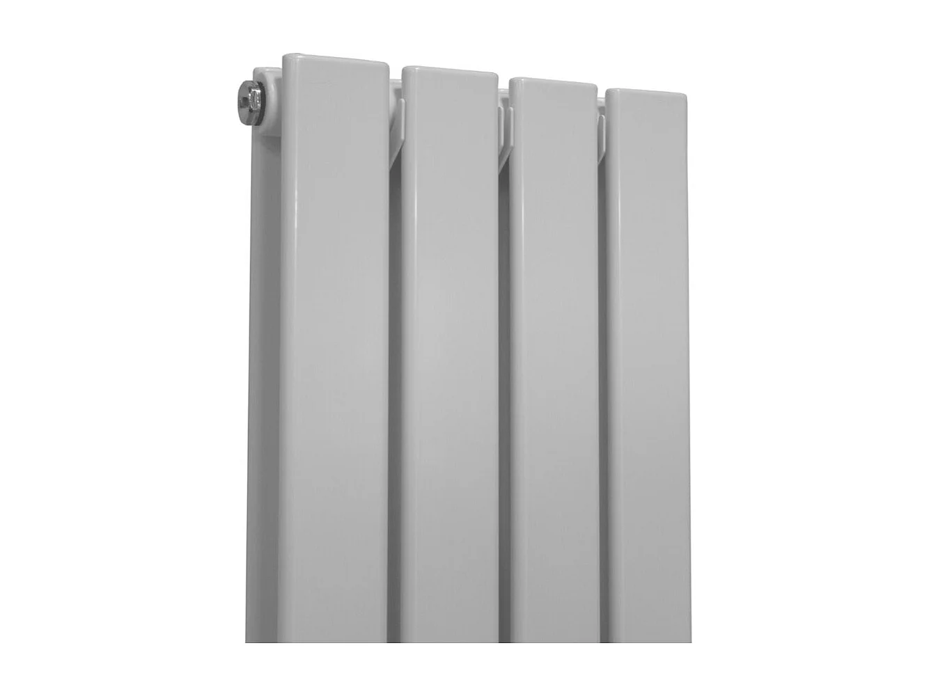 Radiateur Plat Blanc Brillant 160 cm x 28 cm