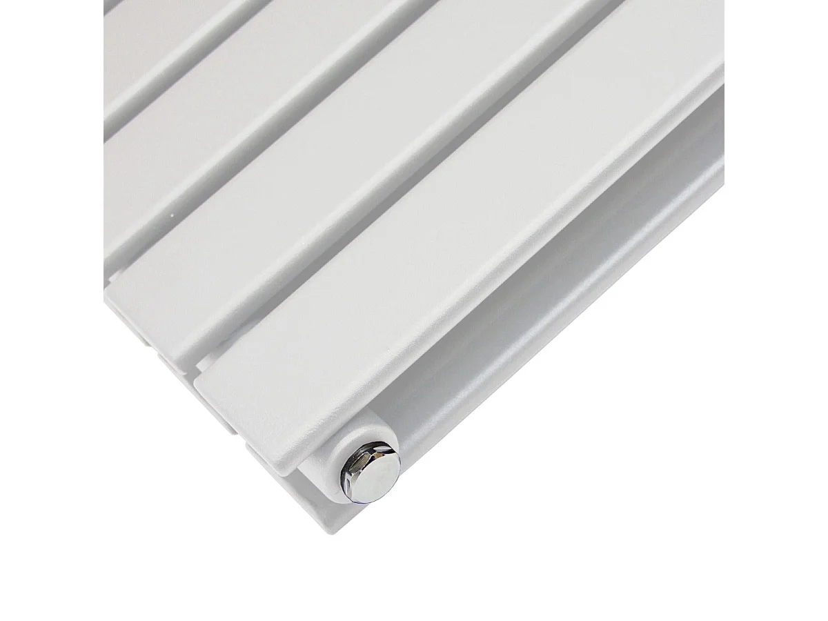 Radiateur Plat Blanc Brillant 160 cm x 28 cm