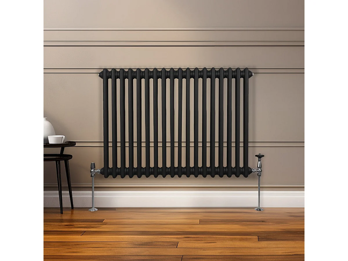 Radiatore Termosifone a 2 colonne - 600 x 832mm - Nero