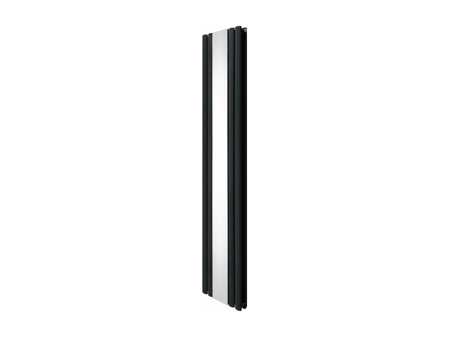 Radiateur à Colonne Ovale avec Miroir - 1800mm x 380mm – Gris Anthracite