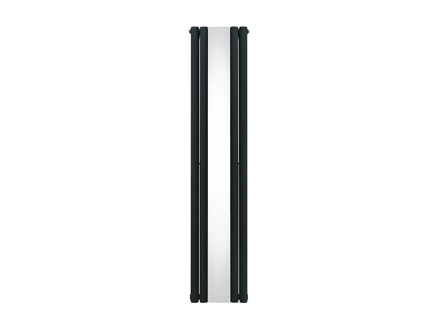 Radiateur à Colonne Ovale avec Miroir - 1800mm x 380mm – Gris Anthracite
