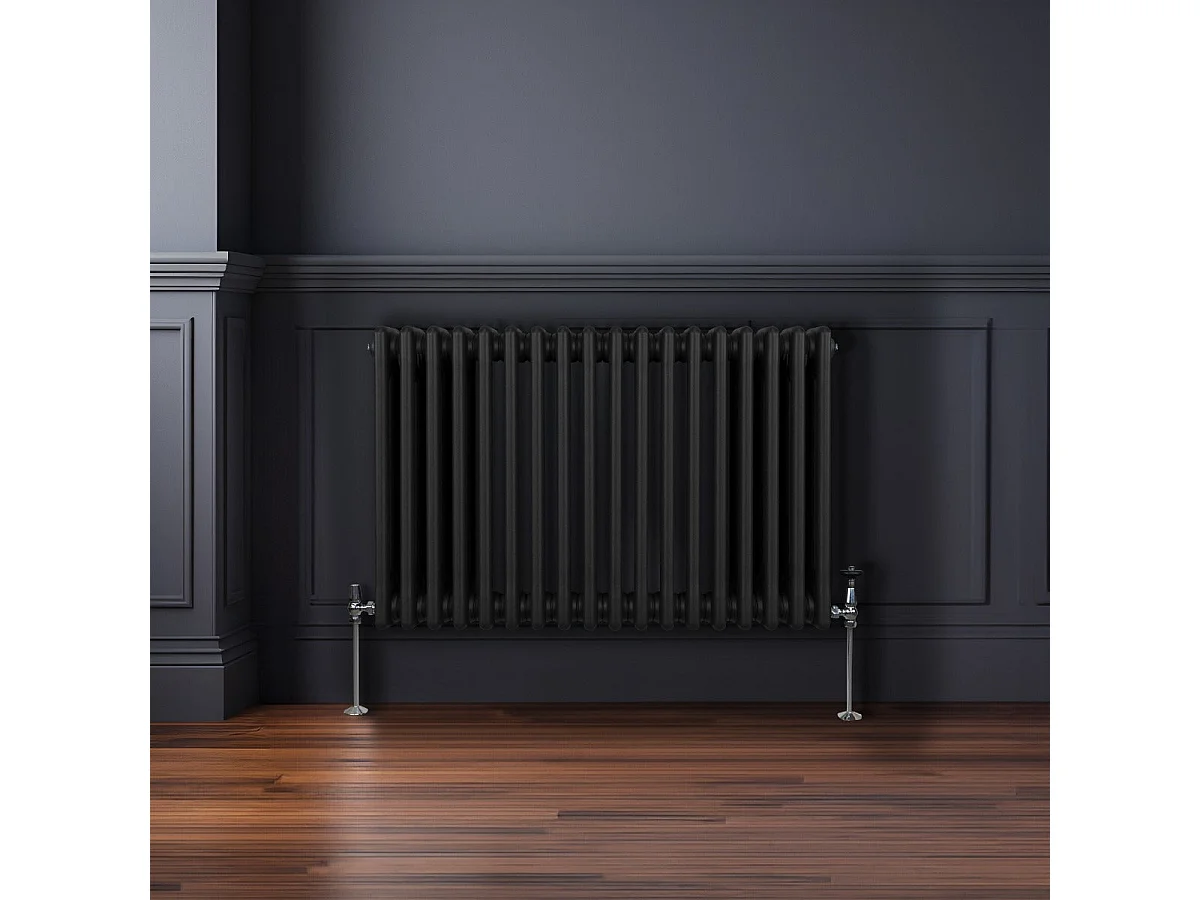 Radiatore Termosifone a 3 colonne - 600 x 832mm - Nero