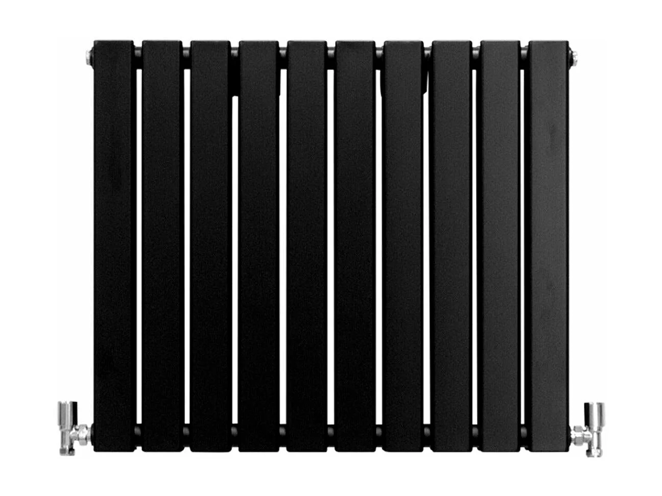 Radiadores de tela plana de design 600x700mm preto fosco