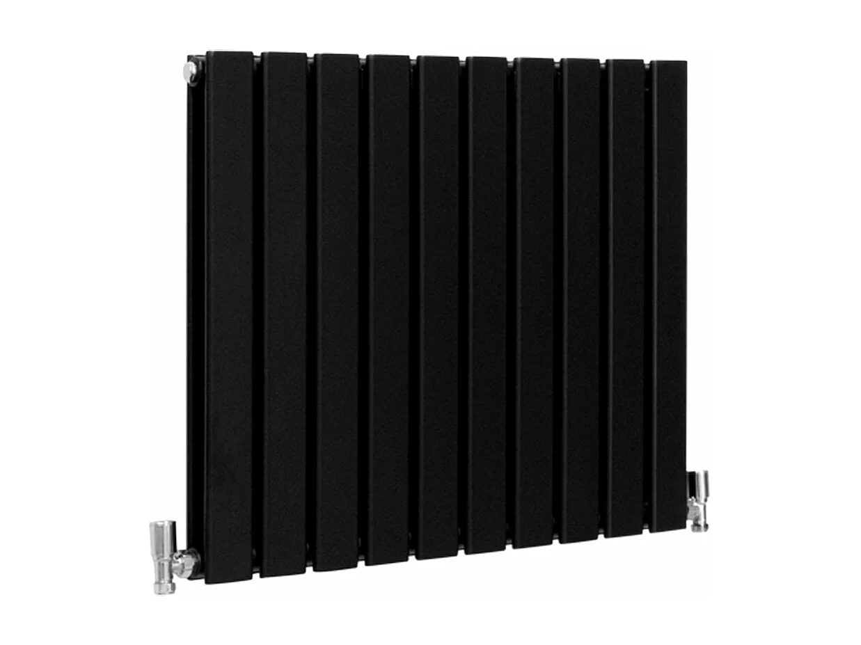 Radiadores de tela plana de design 600x700mm preto fosco