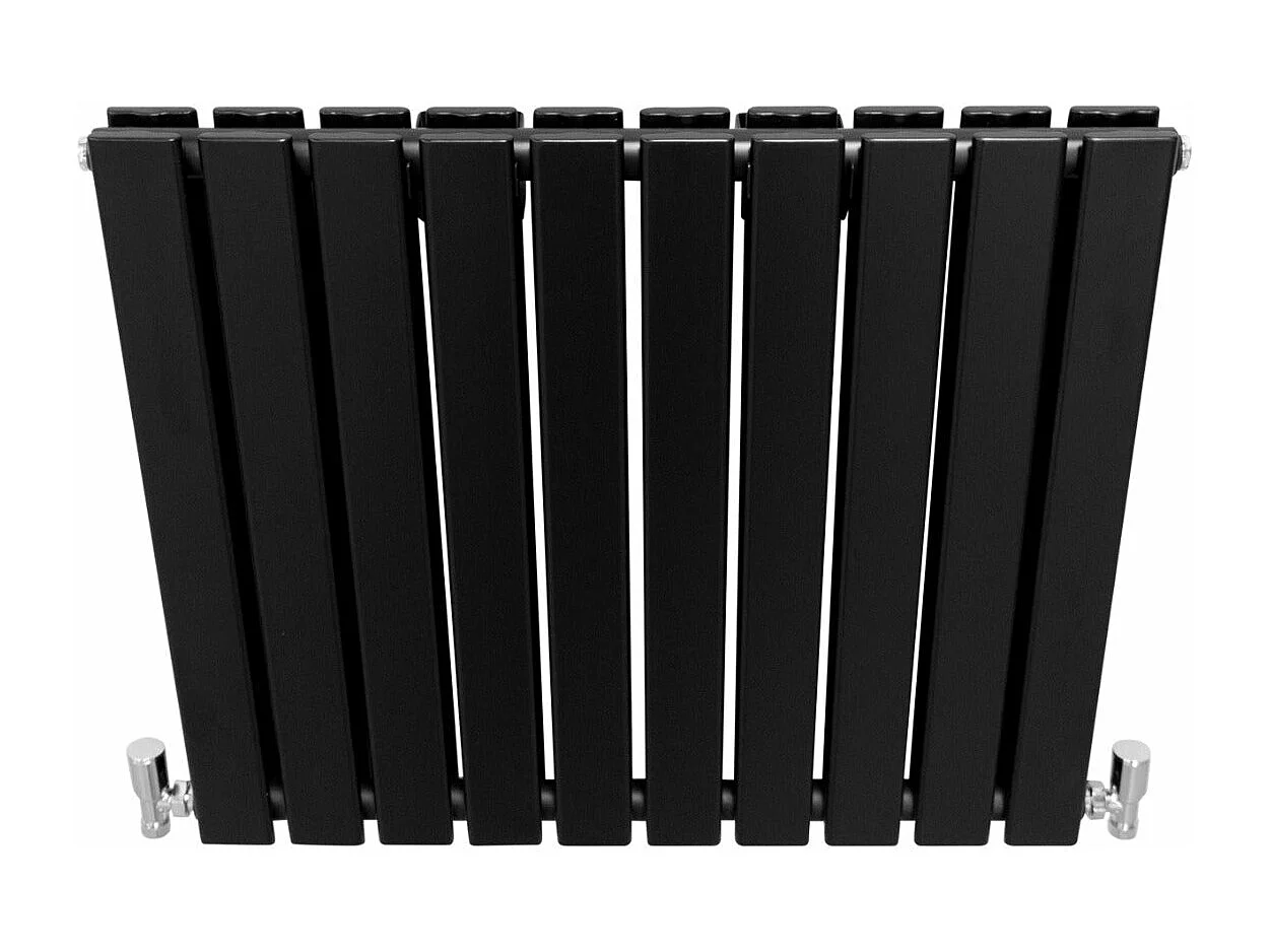 Radiadores de tela plana de design 600x700mm preto fosco