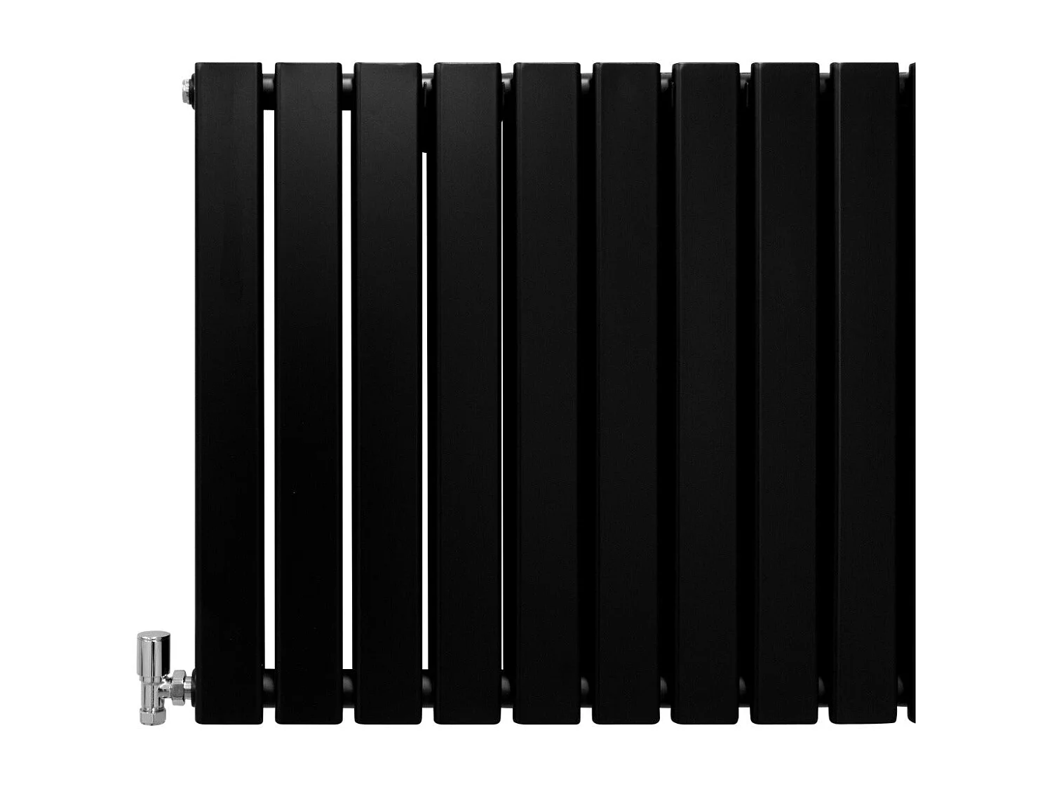 Radiadores de tela plana de design 600x700mm preto fosco