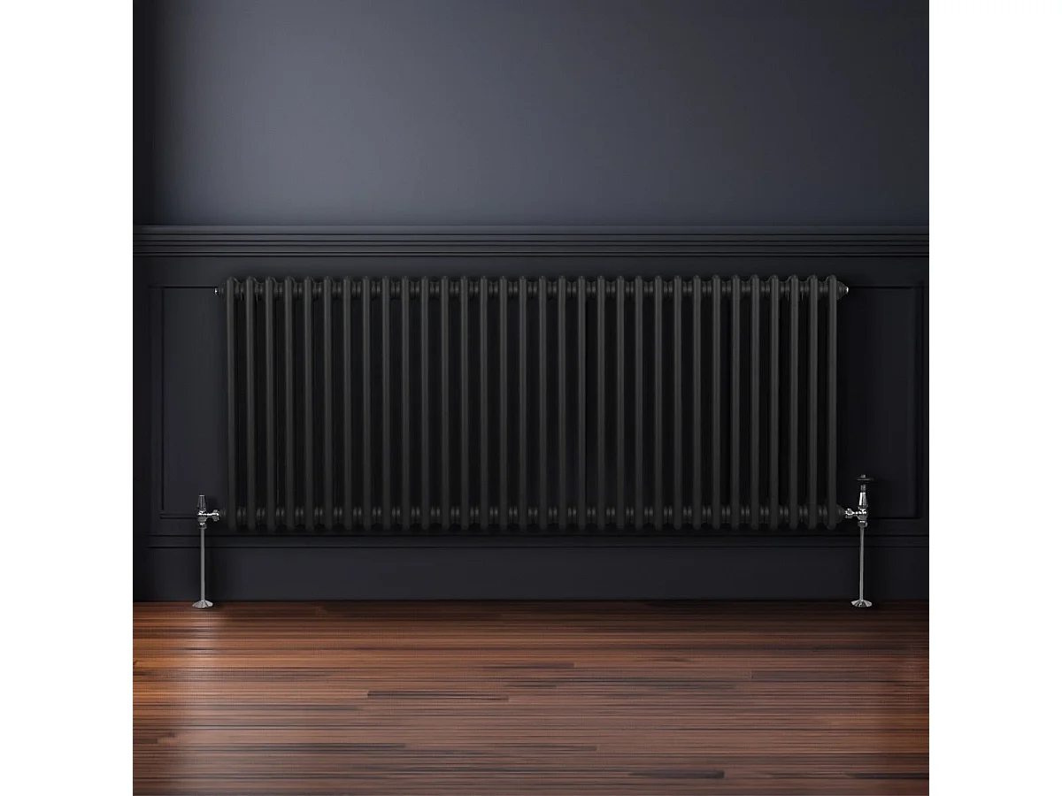 Radiateur Traditionnel à Double Colonne – 600 x 1462 mm – Noir