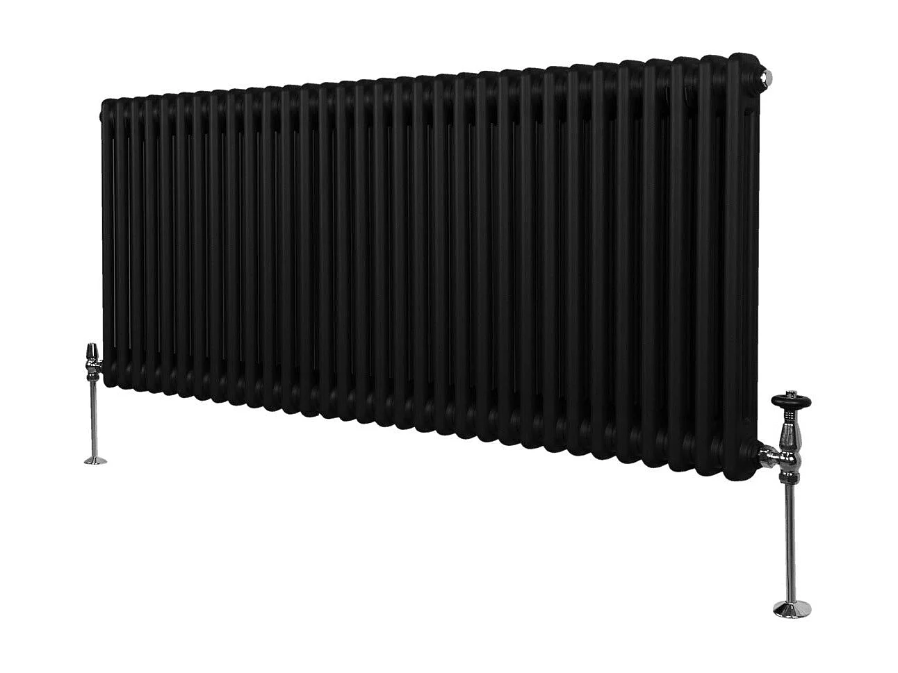 Tradycyjny grzejnik 2-kolumnowy - 600 x 1462 mm - czarny