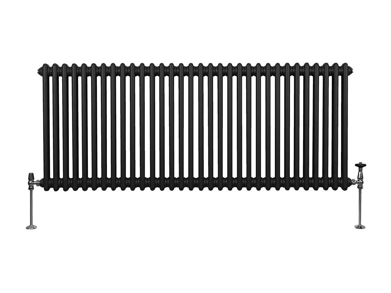 Tradycyjny grzejnik 2-kolumnowy - 600 x 1462 mm - czarny